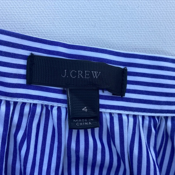 J. Crew Striped Ruffled Tiered Wrap Skirt - Picture 10 of 13